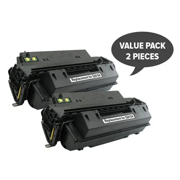 2 x Q2610A Black Generic Toner Cartridge HP