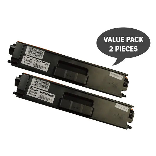 2 x TN-340 Black High Yield Generic Toner BROTHER