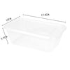 200 Pcs 750ml Take Away Food Platstic Containers Boxes Base and Lids Bulk Pack Deals499