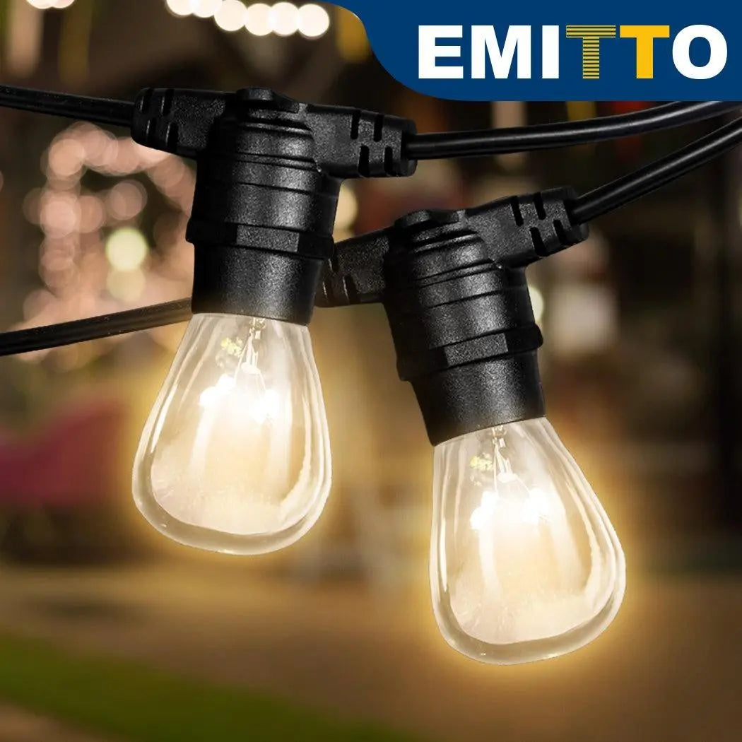 20M Festoon String Lights Kits Christmas Wedding Party Waterproof Indoor/Outdoor Deals499