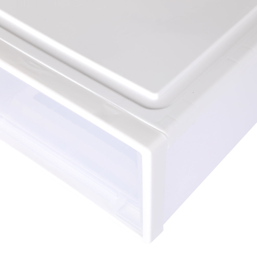 Storage Drawers Set Cabinet Tool Organiser Box Drawer Plastic Stackable 2PK S Deals499