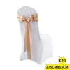 20x Satin Chair Sashes Cloth Cover Wedding Party Event Decoration Table Runner Deals499