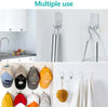 23 Pieces Stainless Steel Waterproof Self Adhesive Dual Wall Hooks for Bathroom, Bedroom and Kitchen Deals499
