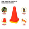 230mm Training Cones Set Witches Hat Football Soccer Rugby Traffic Deals499
