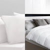 250GSM Bamboo Blend Quilt With 1100GSM King Size Hotel Pillow Bedding Set Queen Deals499