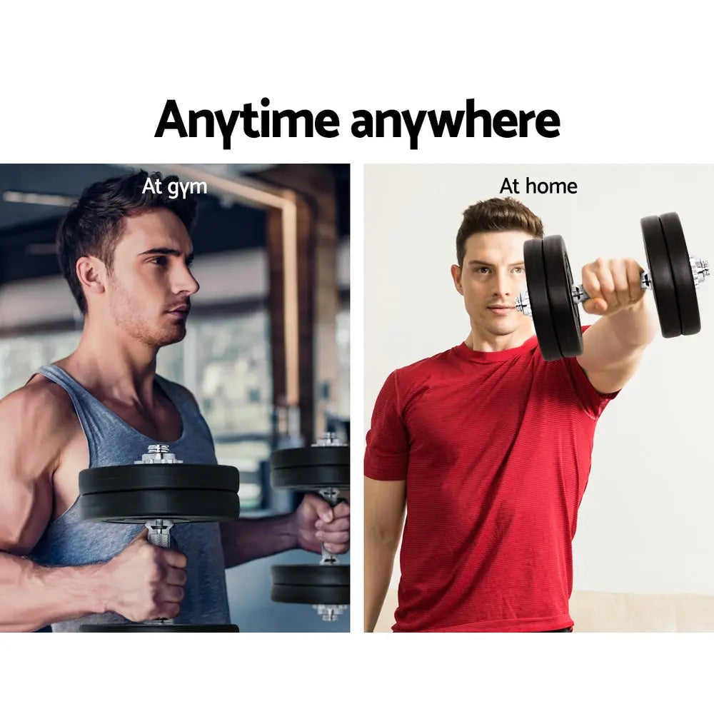 25kg Dumbbells Dumbbell Set Weight Plates Home Gym Fitness Exercise Deals499