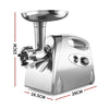 2800W Electric Meat Grinder Mincer Sausage Filler Kibbe Maker Stuffer Kitchen Silver Deals499