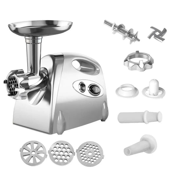 2800W Electric Meat Grinder Mincer Sausage Filler Kibbe Maker Stuffer Kitchen Silver Deals499