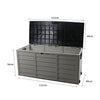290L Outdoor Storage Box Garden Lockable Toys Tools Container Waterproof Indoor Deals499