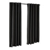 2X Blockout Curtains Blackout Curtain Bedroom Window Eyelet Black 140CM x 230CM Deals499