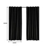 2X Blockout Curtains Blackout Curtain Bedroom Window Eyelet Black 140CM x 230CM Deals499