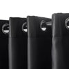 2X Blockout Curtains Blackout Curtain Bedroom Window Eyelet Black 140CM x 230CM Deals499