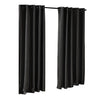 2X Blockout Curtains Blackout Curtain Bedroom Window Eyelet Black 180CM x 213CM Deals499