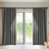 2X Blockout Curtains Blackout Curtain Bedroom Window Eyelet Grey 180CM x 213CM Deals499