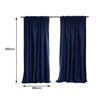 2X Blockout Curtains Curtain Blackout Bedroom 180cm x 230cm Navy Deals499