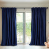 2X Blockout Curtains Curtain Blackout Bedroom 180cm x 230cm Navy Deals499