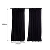 2X Blockout Curtains Curtain Blackout Bedroom 240cm x 230cm Black Deals499