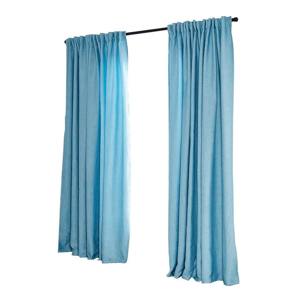 2X Blockout Curtains Curtain Living Room Window Blue 132CM x 213CM Deals499