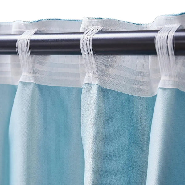 2X Blockout Curtains Curtain Living Room Window Blue 132CM x 213CM Deals499