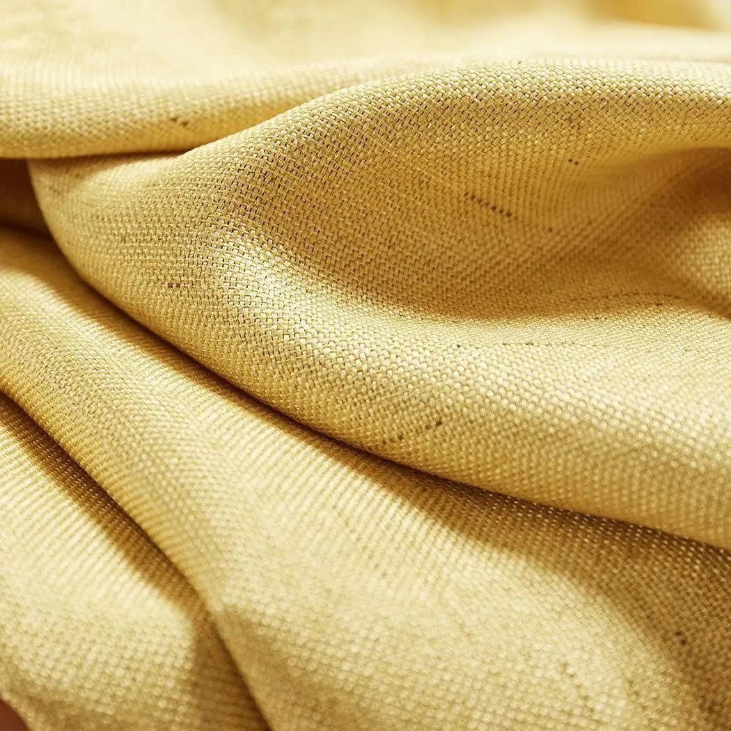 2X Blockout Curtains Curtain Living Room Window Mustard 132CM x 213CM Deals499