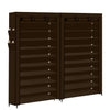 2X Levede Shoe Rack Storage Cabinet Cube DIY Organiser 10 Tier Organizer Brown Deals499
