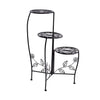 2X Wrought Iron Outdoor Indoor Flower Pots Plant Stand Garden Metal Corner Shelf Deals499