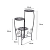 2X Wrought Iron Outdoor Indoor Flower Pots Plant Stand Garden Metal Corner Shelf Deals499
