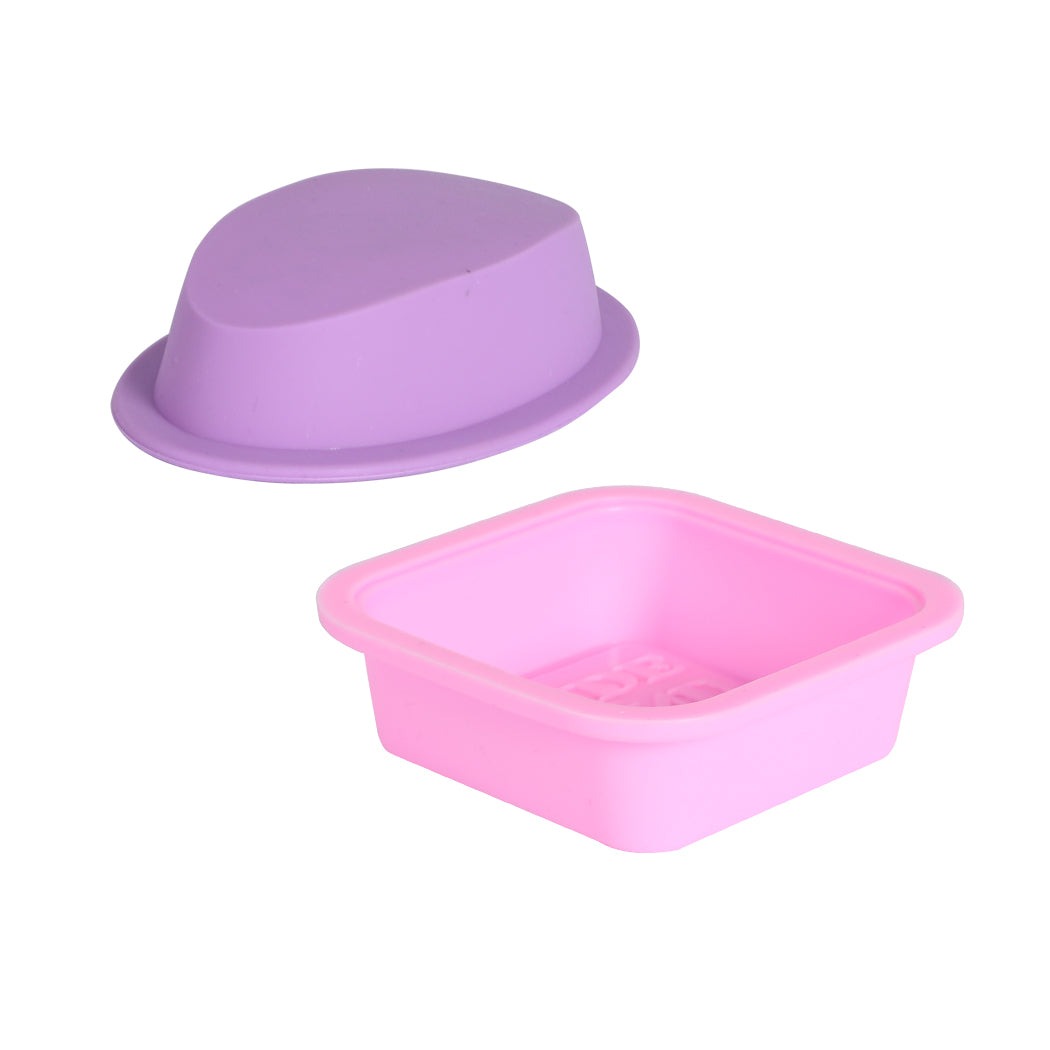 Soap Moulds Silicone 3D Shaped Mold DIY Handmade Tools Square Ellipse 50Pcs Deals499
