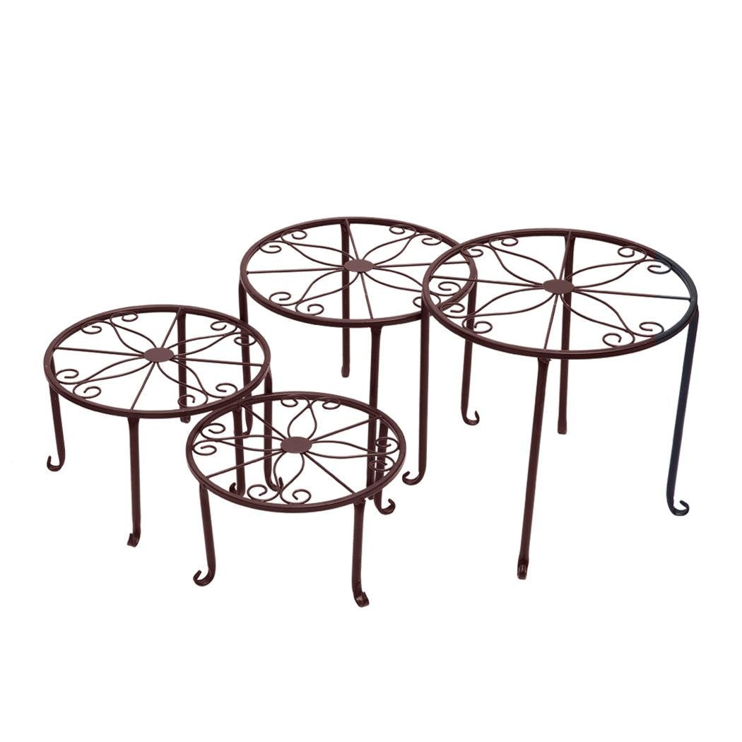 Levede Plant Stand Outdoor Indoor Metal Flower Pots Rack Corner Planter Shelf Deals499