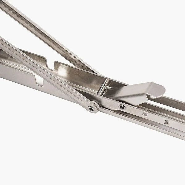 2x 10" Stainless Steel Folding Table Bracket Shelf Bench 50kg Load Heavy Duty Deals499
