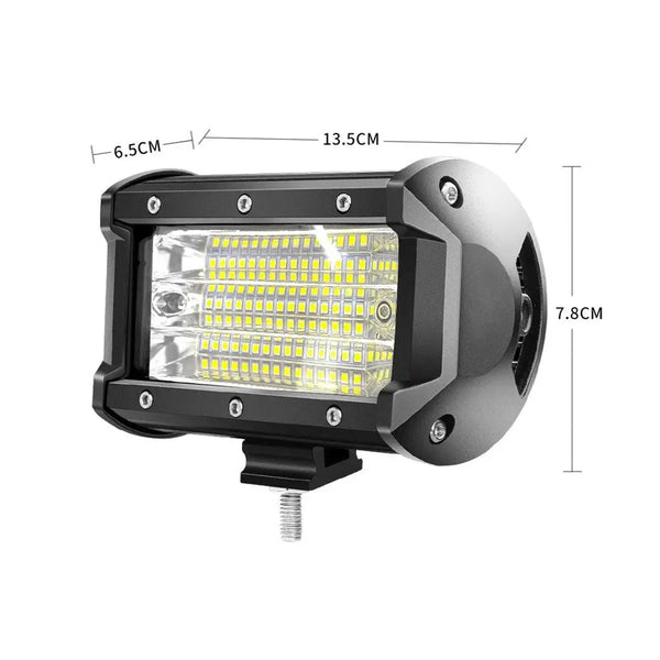 2x 5inch LED Light Bar Work Flood Spot Beam Lamp Offroad Caravan Strip Lights Deals499