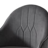 2x Bar Stools Stool Kitchen Chairs Swivel Velvet Barstools Vintage Grey Deals499