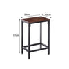 2x Bar Stools Stool Kitchen Wooden Black Chair Dining Metal Industrial Barstools Deals499