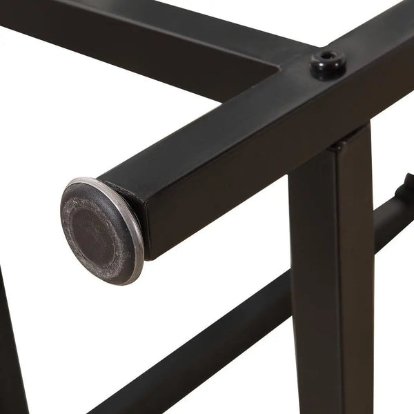 2x Bar Stools Stool Kitchen Wooden Black Chair Dining Metal Industrial Barstools Deals499