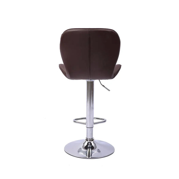 2x Bar Stools Stool Swivel Gas Lift Kitchen Leather Chair Chairs Metal Barstools Deals499