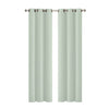 2x Blockout Curtains Panels 3 Layers Eyelet Room Darkening 132x213cm Green Deals499