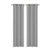 2x Blockout Curtains Panels 3 Layers Eyelet Room Darkening 132x213cm Grey Deals499