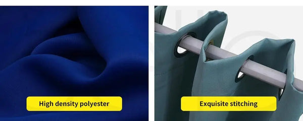 2x Blockout Curtains Panels 3 Layers Eyelet Room Darkening 140x160cm Grey Deals499