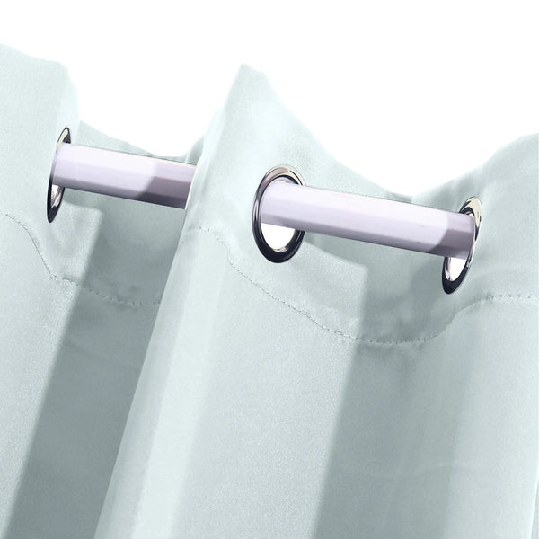 2x Blockout Curtains Panels 3 Layers Eyelet Room Darkening 140x230cm Green Deals499