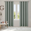 2x Blockout Curtains Panels 3 Layers Eyelet Room Darkening 140x230cm Grey Deals499