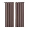 2x Blockout Curtains Panels 3 Layers Eyelet Room Darkening 140x230cm Taupe Deals499