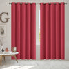 2x Blockout Curtains Panels 3 Layers Eyelet Room Darkening 180x230cm Burgundy Deals499