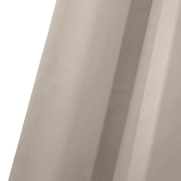 2x Blockout Curtains Panels 3 Layers Eyelet Room Darkening 240x230cm Beige Deals499