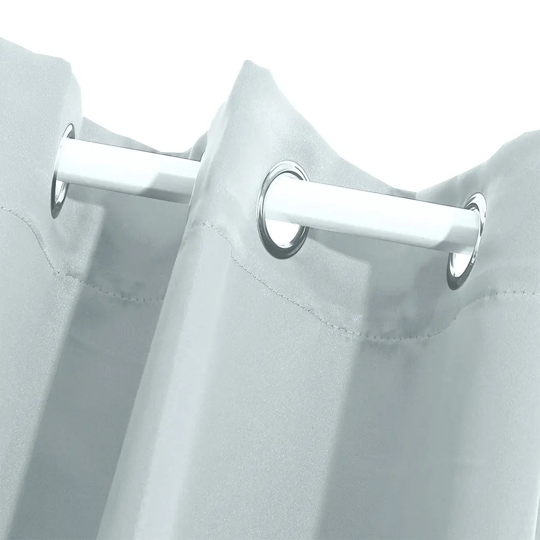 2x Blockout Curtains Panels 3 Layers Eyelet Room Darkening 240x230cm Green Deals499