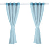 2x Blockout Curtains Panels 3 Layers with Gauze Darkening 140x230cm Turquoise Deals499