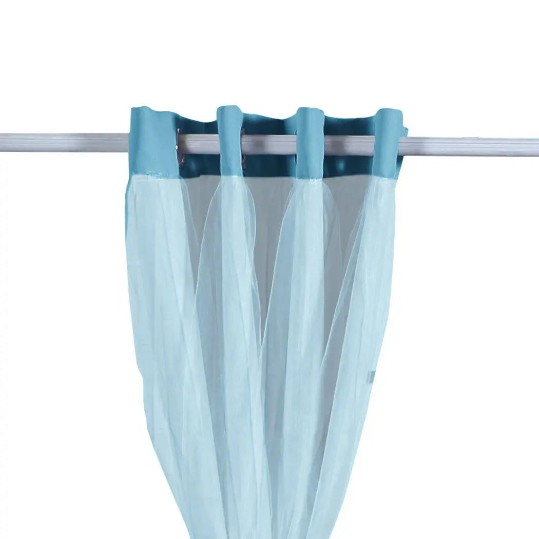 2x Blockout Curtains Panels 3 Layers with Gauze Darkening 140x230cm Turquoise Deals499