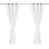 2x Blockout Curtains Panels 3 Layers with Gauze Room Darkening 140x230cm Grey Deals499