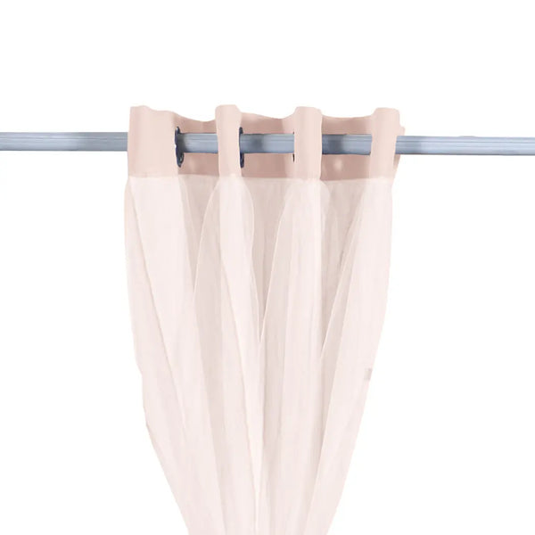 2x Blockout Curtains Panels 3 Layers with Gauze Room Darkening 140x230cm Rose Deals499