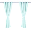 2x Blockout Curtains Panels 3 Layers with Gauze Room Darkening 140x244cm Aqua Deals499
