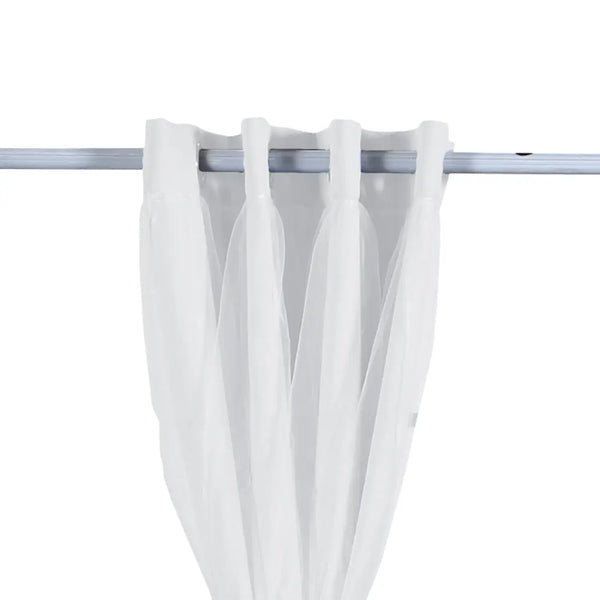 2x Blockout Curtains Panels 3 Layers with Gauze Room Darkening 140x244cm Grey Deals499